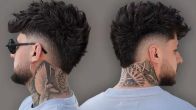 Burst Fade Mullet