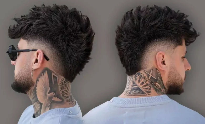 Burst Fade Mullet