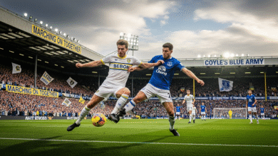 Leeds United vs Everton F.C. Timeline