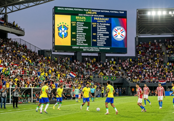 Brazil national football team vs Paraguay national football team lineups