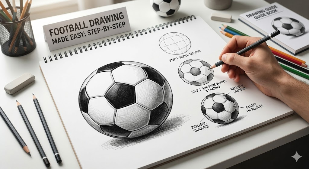 football drawing